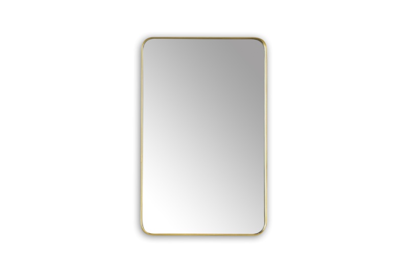 Gold HDF Framed Wall Bathroom Mirror 20" x 32"