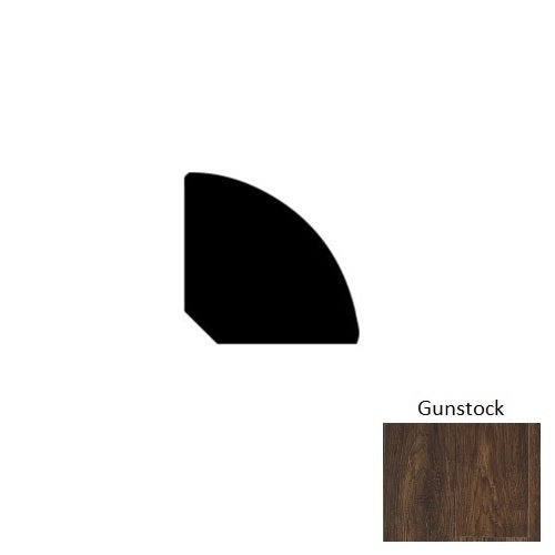 Adura Rigid Plank (Pp1) Sundance Gunstock Luxury Vinyl Moulding / Trim - 94" Quarter Round - Embossed