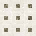 Arona Bianco Porcelain Mosaic - Pinwheel - Polished
