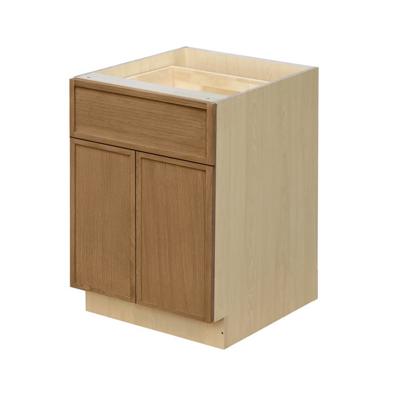 Shady Oak Slim Shaker Wood Kitchen Base Cabinet