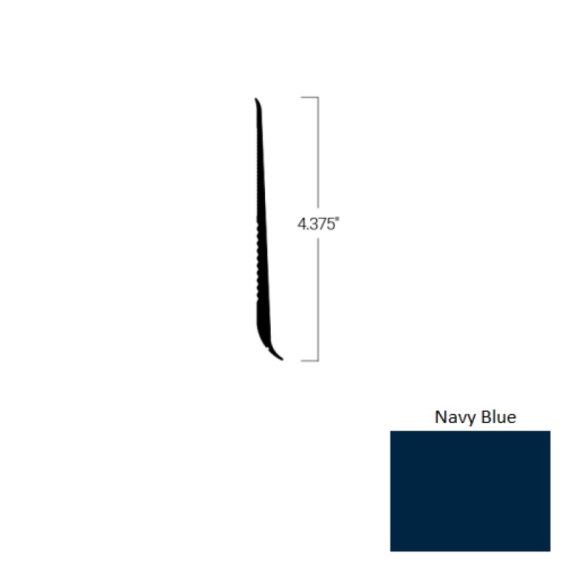 Johnsonite Navy Blue Rubber Tightlock Resilient Rubber Base