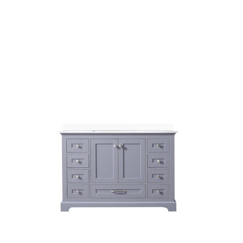 Dukes Dark Grey Wood Freestanding Single Sink Bathroom Vanity