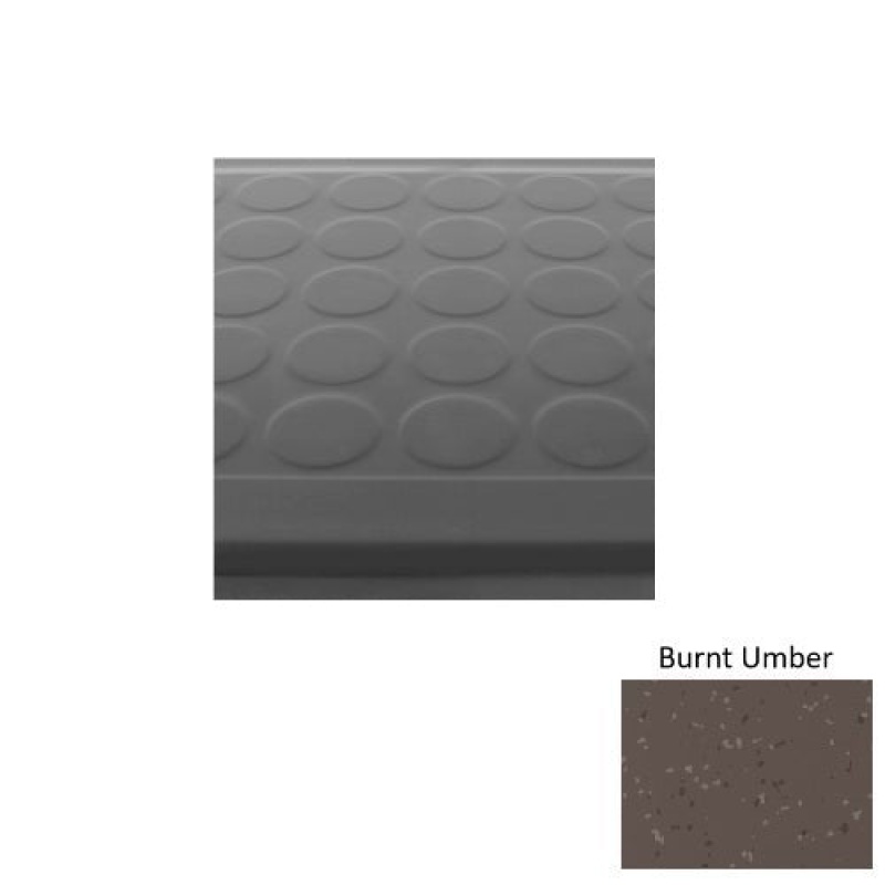 Burnt Umber Rubber Stair Tread with Dupont Kevlar