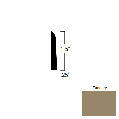 Johnsonite Tannery Rubber Millwork Shoe Moulding