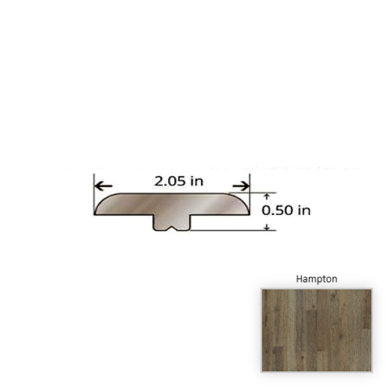 Ventura Hickory Hampton Hardwood Moulding / Trim - 84.25" T Molding - Truemark Glaze Tek
