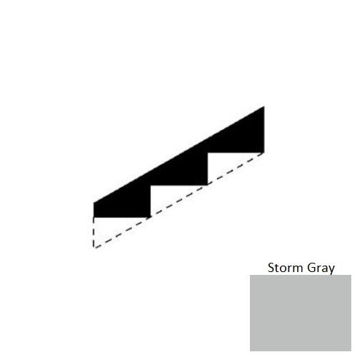 Storm Gray Vinyl Stringers 10" x 50 Ft