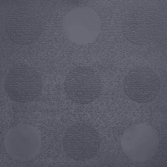 Johnsonite Blue Intensity Tic Tac Toe Circulinity Rubber Tile - Textured - 24" X 24"