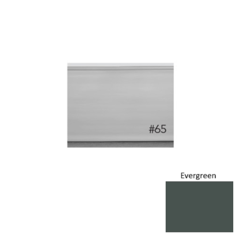 Pinnacle Plus #65 Vertical Evergreen Rubber Wall Base - 4 5/8" X 8 Ft