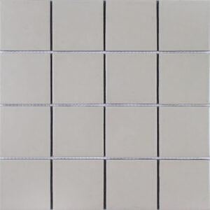 Gallery Warm Grey Porcelain Mosaic - 3" X 3" - Matte