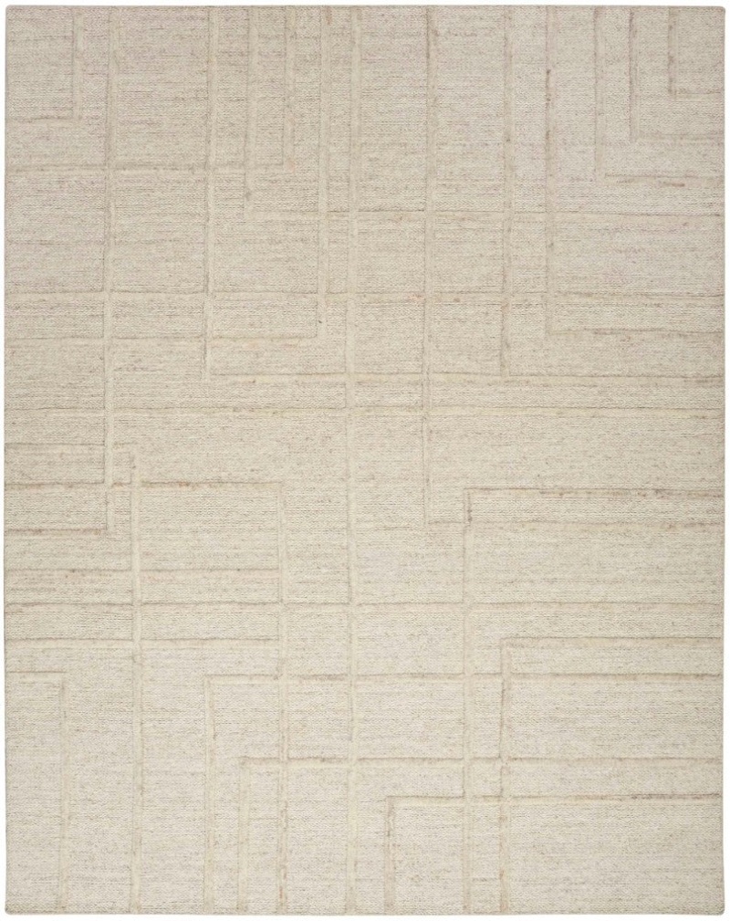 Ck045 Impressions Sand Imp01 Wool Contemporary Area Rug - 8 Ft X 10 Ft - Sand