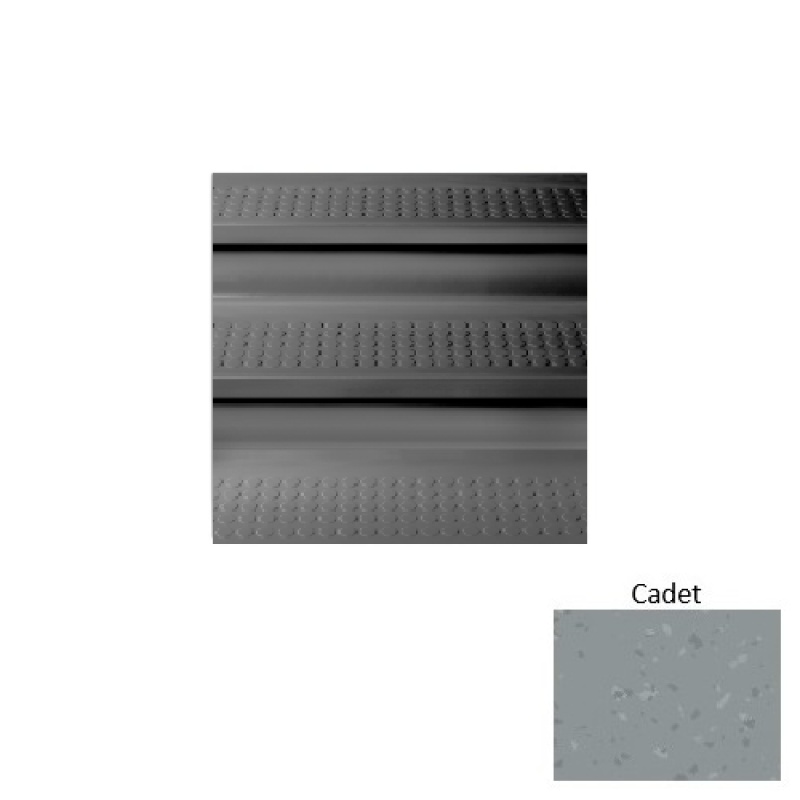 Symmetry 98 Cadet Vantage Raised Circular Rubber (Sq) Stair Tread - Textured
