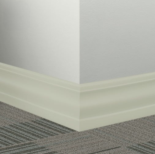 Johnsonite Macadamia Rubber Millwork Contoured Wall Base - 4 1/4" X 96" X 3/8" Delinate - Millwork Contoured Wall Base