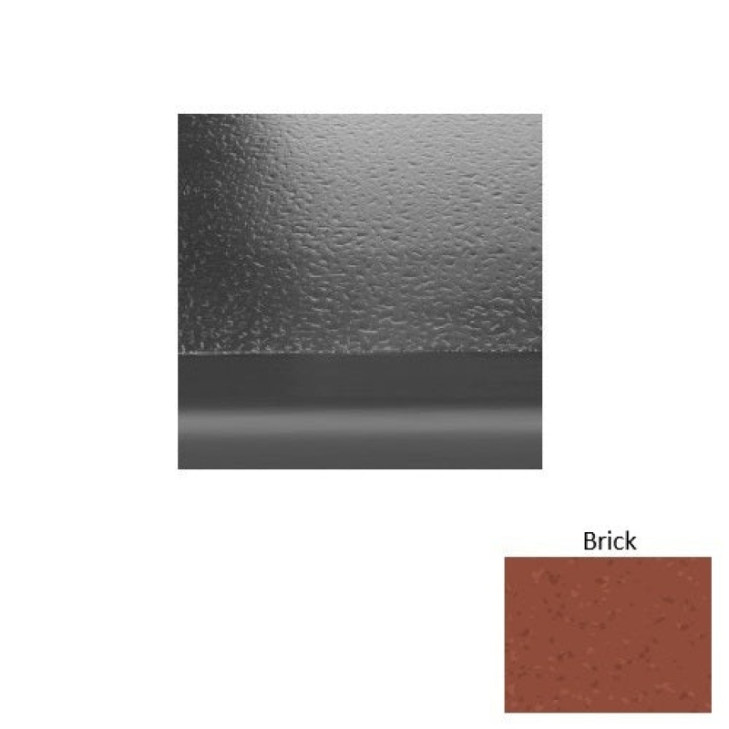 Symmetry 99 Brick Hammered With 2" Nose Rubber (Sq) Stair Tread With Dupont Kevlar - Hammered