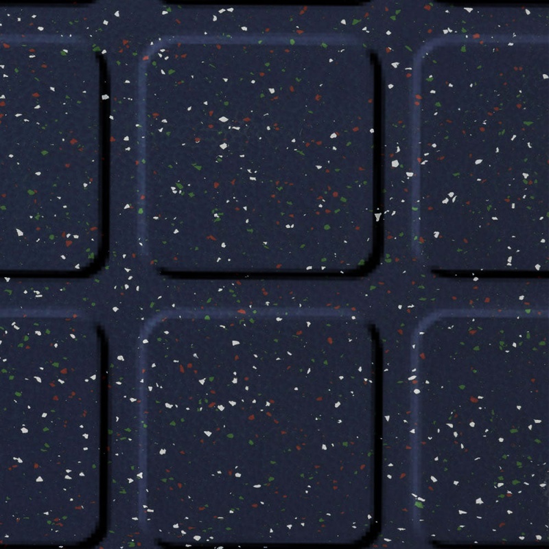 Johnsonite Echo Lake Raised Square Color Splash Speckled Rubber Tile - Textured - 24" X 24"