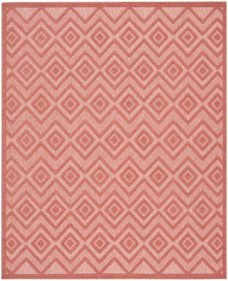 Versatile Coral / Orange Modern Area Rug