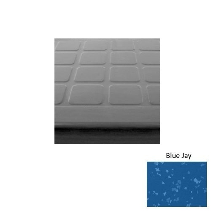 Symmetry Blue Jay Rubber Stair Tread with Kevlar