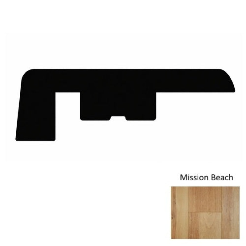 Paradise Mission Beach Laminate Wood Moulding / Trim - 94" End Cap - Wire Brushed