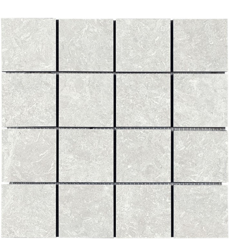 Kalkarea Pearl Porcelain Mosaic - 3" X 3" - Matte