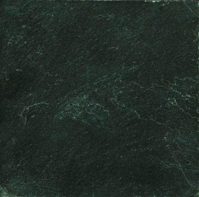 Midnight Black Calibrated Slate Tile - Gauged - 16" X 16"