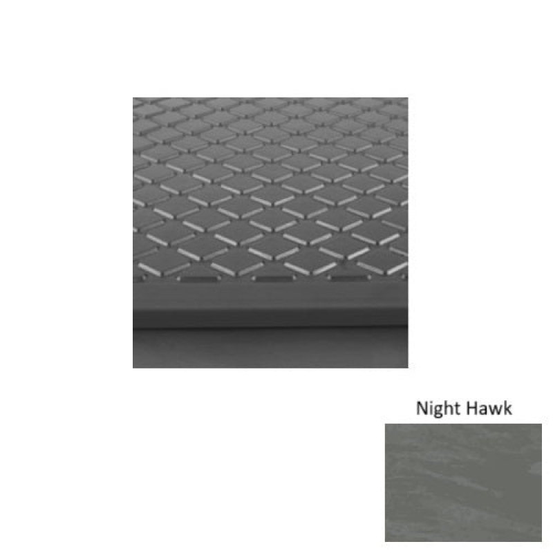 Marbleized 30 Night Hawk Diamond Rubber Stair Tread - Textured