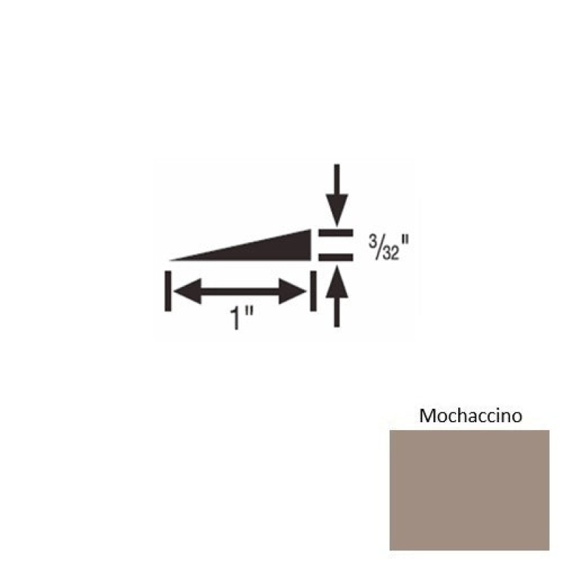 Solid 48 Mochaccino Rubber Reducer Strip