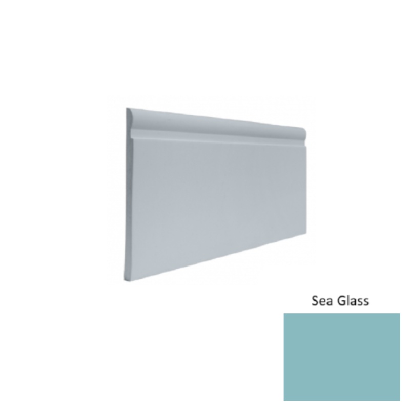 Contours #85 Fashion Sea Glass Rubber Profiled Wall Base - Satin