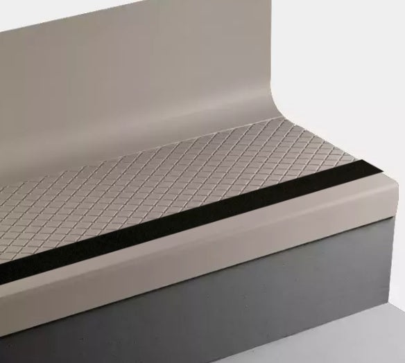 Johnsonite Beige Diamond Rubber Stair Tread