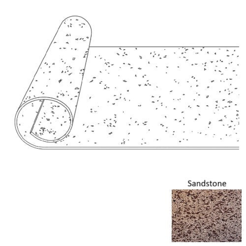 Sandstone VersaDUEL Rubber Flooring Roll 4 x 25 Ft