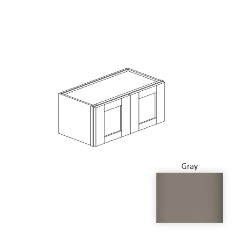 Gray Wood Kitchen Wall Cabinet