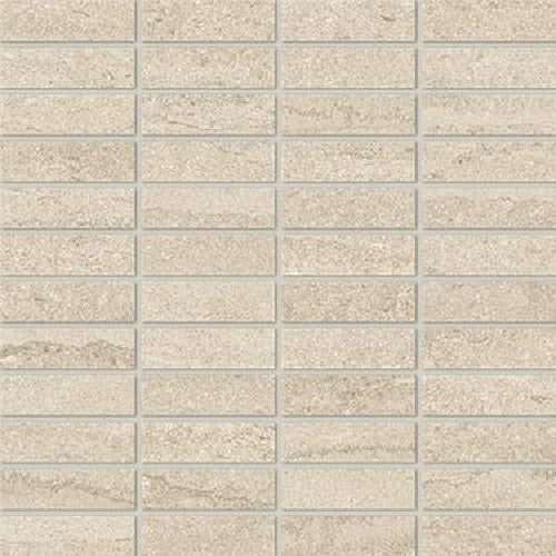 Terrava Vein Cut Raffia Porcelain Mosaic - 1" x 3" Matte