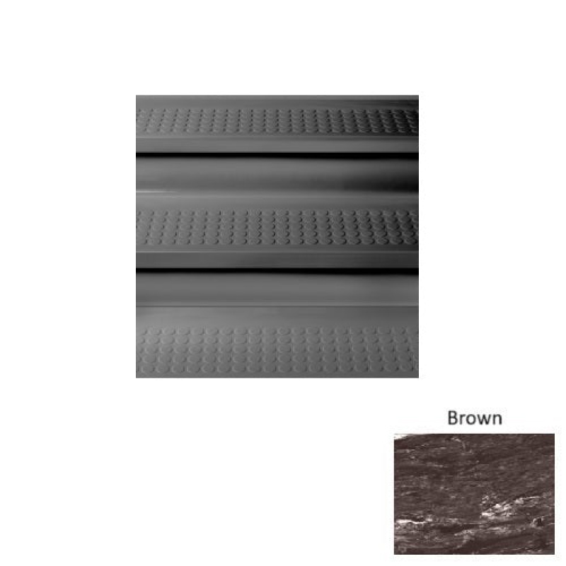 Marbleized 98 Brown Vantage Raised Circular Rubber Stair Tread