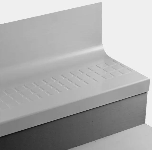 Johnsonite Dover Raised Square Rubber Stair Tread with Riser
