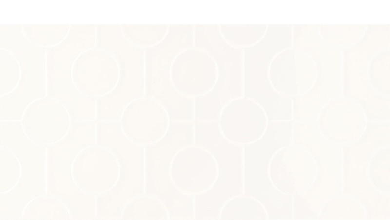 Luminique Arctic White Circle Ceramic Tile - Glossy - 12" X 24"