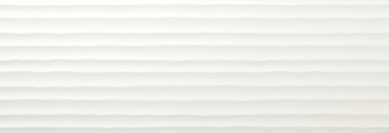 Center Linear White Ceramic Tile - Matte - 13" X 36"