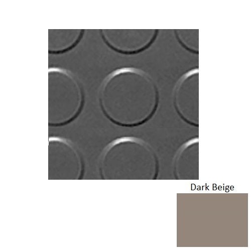 Flextones Dark Beige Rubber Tile, 18" x 18"
