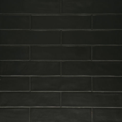 Clara Noir Porcelain Tile - Matte - 2.75" x 11"