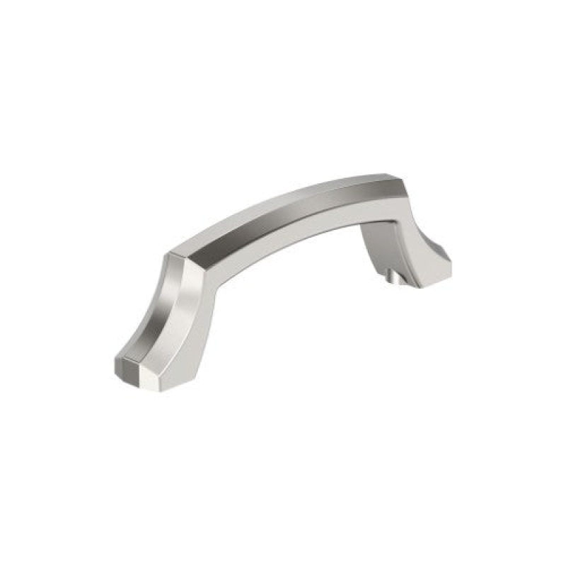 Bellamy Zinc Arch Cabinet Pull - Polished Nickel