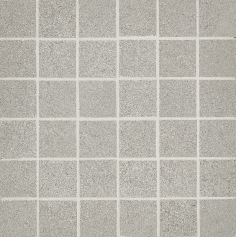 Faro Silver Porcelain Mosaic - 2" X 2" Matte