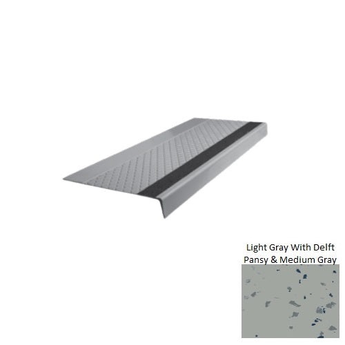 Spextones 12" x 72" Stair Tread with Carborundum Strip