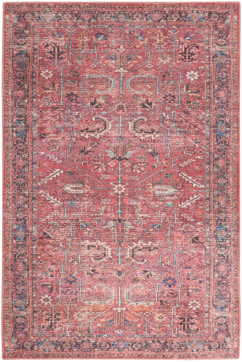 Machine Washable Series 1 Sr102 Brick Area Rug