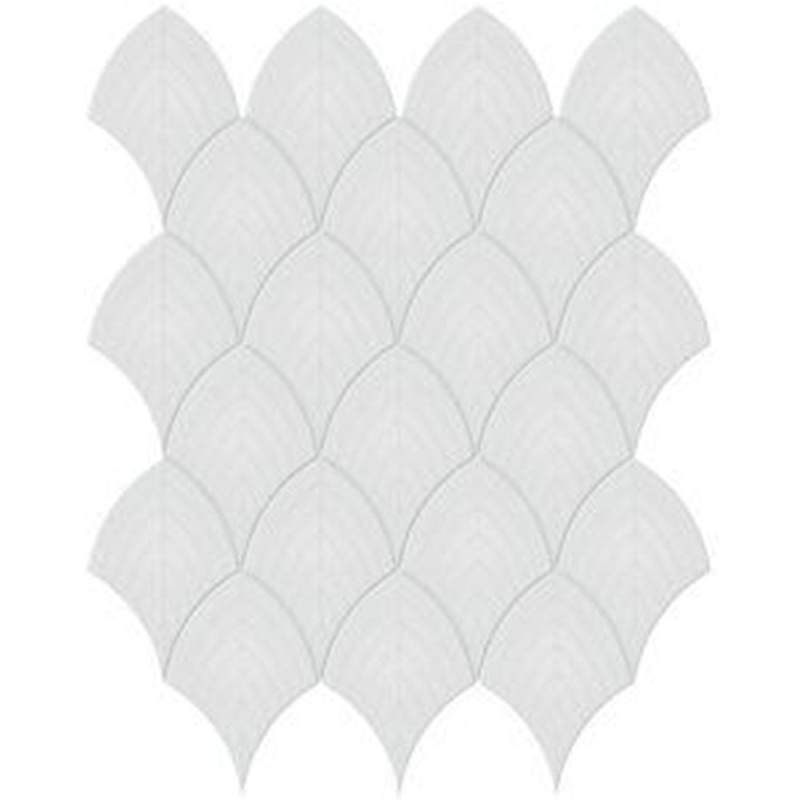 Soho Gallery Grey Ceramic Mosaic - Scallop - Glossy