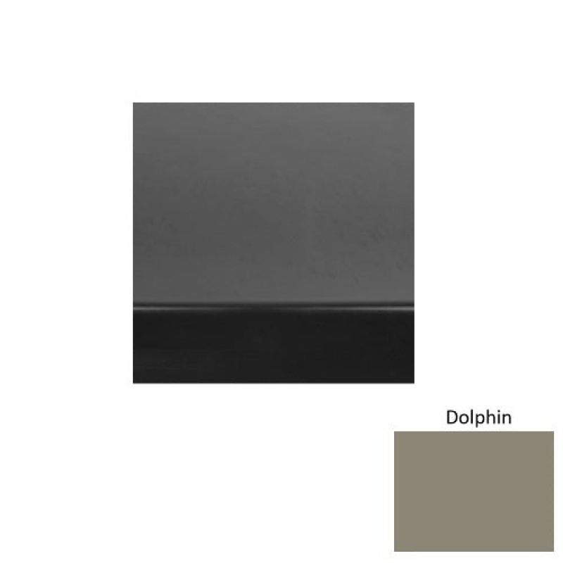 Solid 60 Dolphin Heavy Duty Rubber (Sq) With Safety Yellow Abrasive Strip Stair Tread - Smooth
