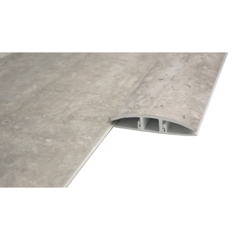 Emcore Hylton Gray Luxury Vinyl Moulding / Trim - 1" X 94" T Molding - Matte & Satin
