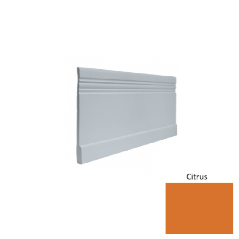 Contours #10 Serenity Citrus Rubber Profiled Wall Base - Satin - 4" X 8 Ft