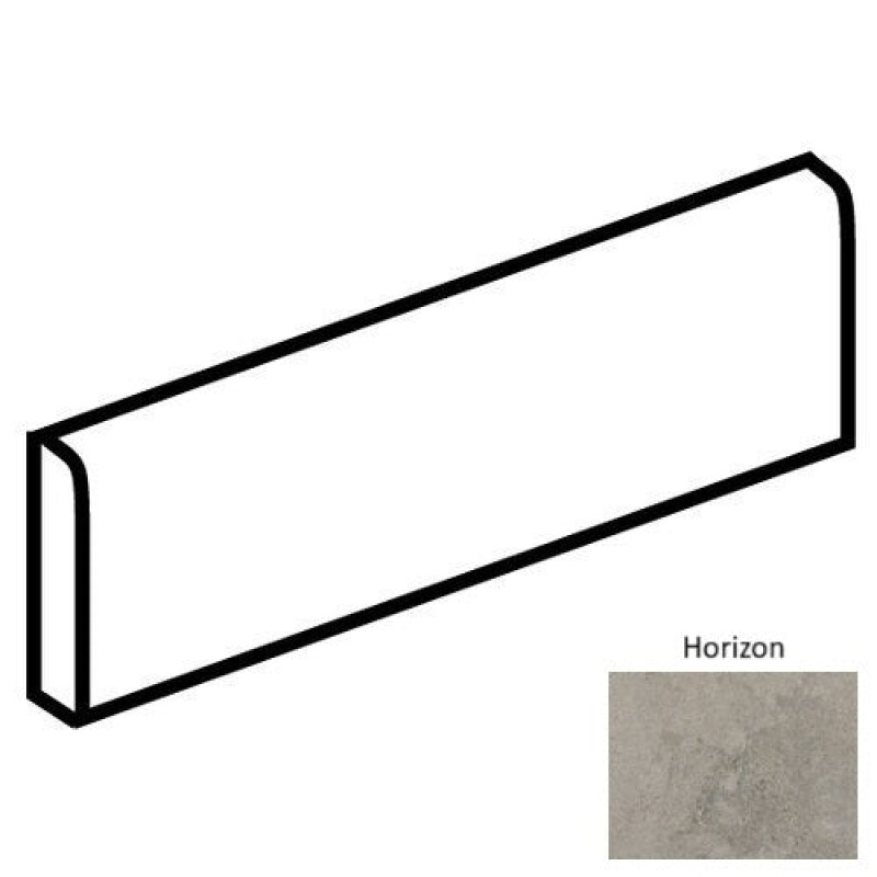 Haddonstone Horizon Porcelain Floor Trim 3" x 24" Bullnose Matte