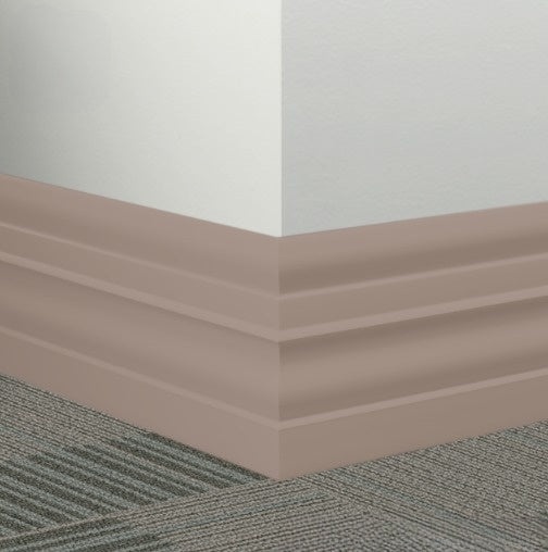 Johnsonite Brass Rubber Millwork Contoured Wall Base - 6" X 96" X 1/4" Attache - Millwork Contoured Wall Base