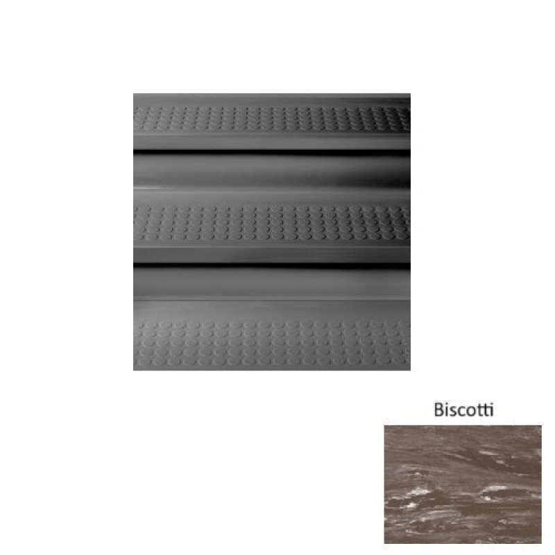 Marbleized 98 Biscotti Raised Circular Rubber Stair Tread