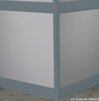Johnsonite Blue Lagoon Rubber Chair Rail Trim
