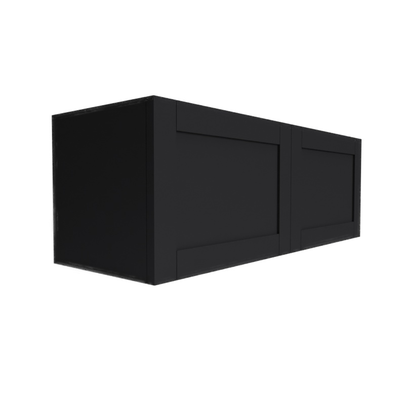 Single Shaker Espresso Matte Wood Microwave Base Cabinet