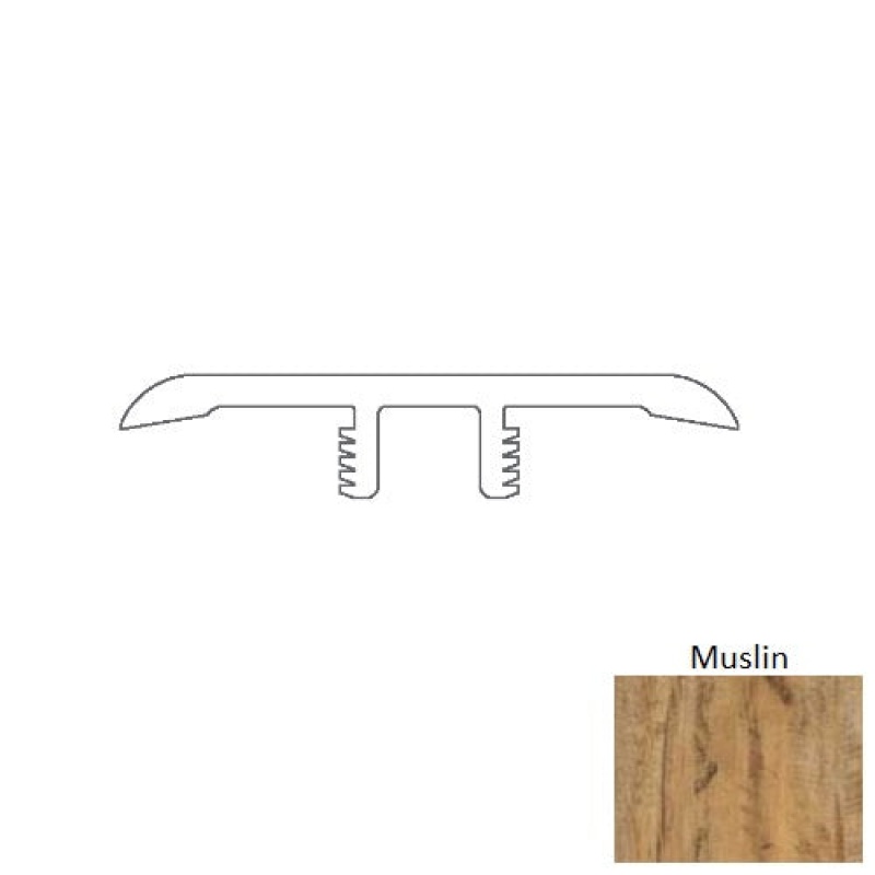 Muslin Luxury Vinyl T Molding with Track